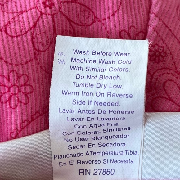 •Samantha Says• Pink Corduroy Floral Dress - Size 2T - Picture 6 of 7